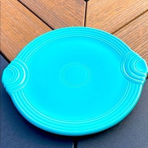 Plate / platter fiesta ware in color of Turquoise
